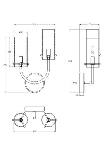 Бра Maytoni Arco MOD223WL-02BS1 - фото 3