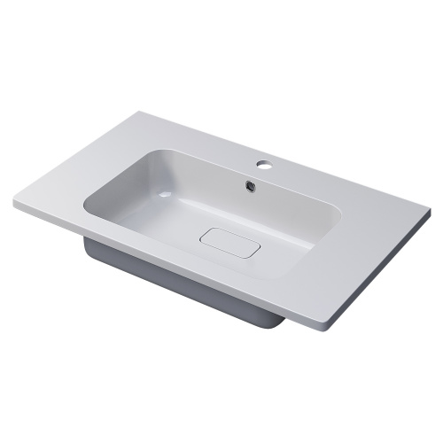 Раковина из литьевого мрамора Uperwood Lagoon 35480000003 80х48 полувстраиваемая цвет белый - фото 5