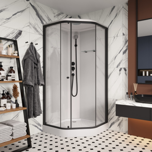 Душевая кабина Parly Penta P91B 90х90 трапеция с крышей ориентация универсальная - фото 2