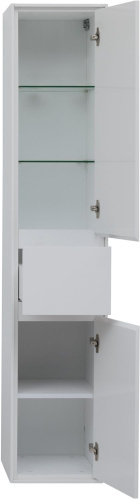 Шкаф-пенал Aquanet Милан 00339957 35х33х175 подвесной цвет белый - фото 4