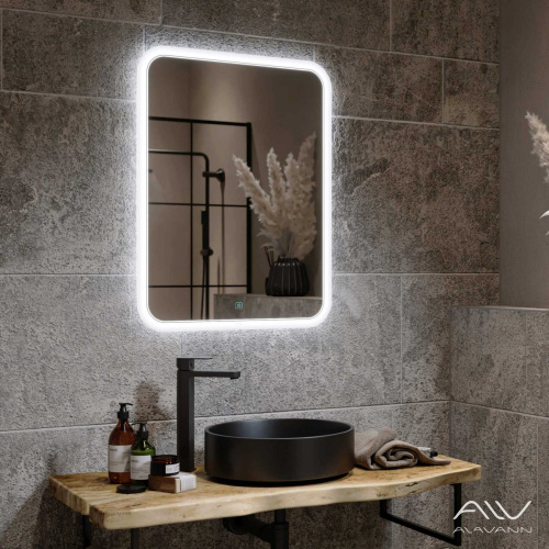 Зеркало в ванную Alavann Anna ALV0017001 60х80 цвет белый - фото 2