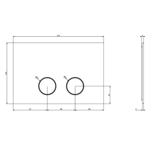Клавиша смыва механическая Gessi Technical Accessories 54617#727 цвет золото - фото 2