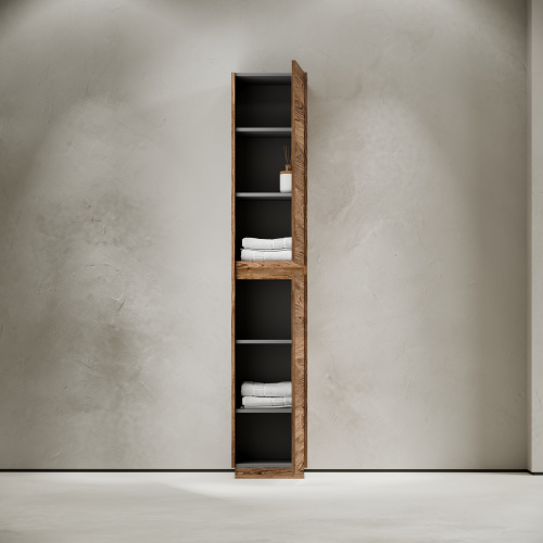 Шкаф-пенал Sancos Libra Floor PLB35FECH 35х30х187 напольный цвет дуб чарльстон - фото 4