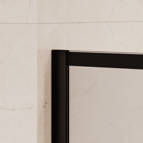 Душевая перегородка RGW Walk In 351001990-84 90х200 стекло с рисунком профиль черный - фото 4