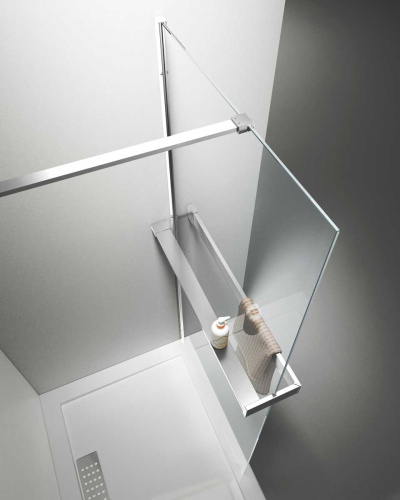 Душевая перегородка Vincea Walk in HR VSW-4HR100CL 100х200 стекло прозрачное профиль хром глянцевый - фото 2