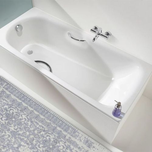 Ванна стальная Kaldewei Saniform Plus 128 112600010001 170х75 пристенная прямоугольная с ножками - фото 3