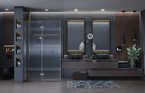 Душевой уголок Ambassador Diamond 12011104L 120х80 стекло прозрачное профиль хром глянцевый без поддона - фото 4