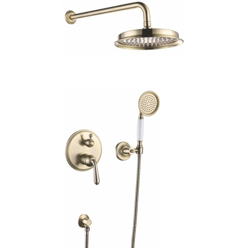 Душевая система Rose R0235Q встраиваемая в стену цвет бронза - фото 2