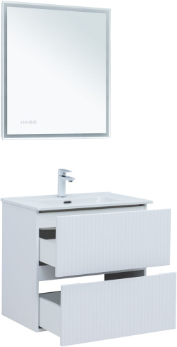 Тумба под раковину Aquanet Джейн 00313285 69х44х64 напольная/подвесная цвет белый - фото 4