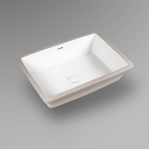 Раковина из сантехнического фарфора Bond Cube S99-600 61х40 встраиваемая цвет белый глянцевый - фото 5