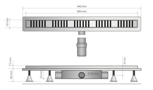 Душевой лоток OMP Tea Basicflow 4943.376.8 - фото 2