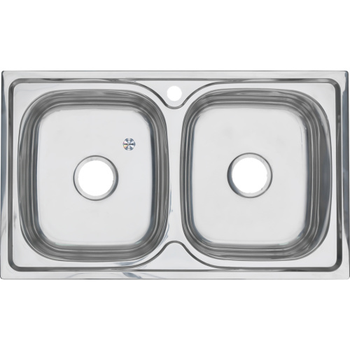 Кухонная мойка Melana 040 t (*8) 81х48 цвет хром - фото 2