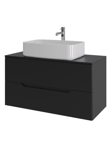 Тумба с раковиной Orange Line Li-100TubMDF+B07-600W 101х46х69 - фото 2