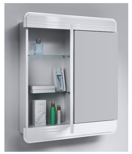 Зеркало-шкаф Aqwella Y Kor.04.06 60х15х85 подвесной цвет белый - фото 4