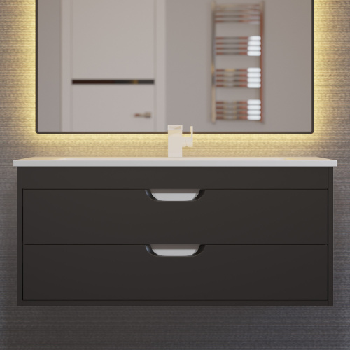 Тумба с раковиной Uperwood UPD Modul 393020553 97х45х57 цвет черный матовый - фото 5