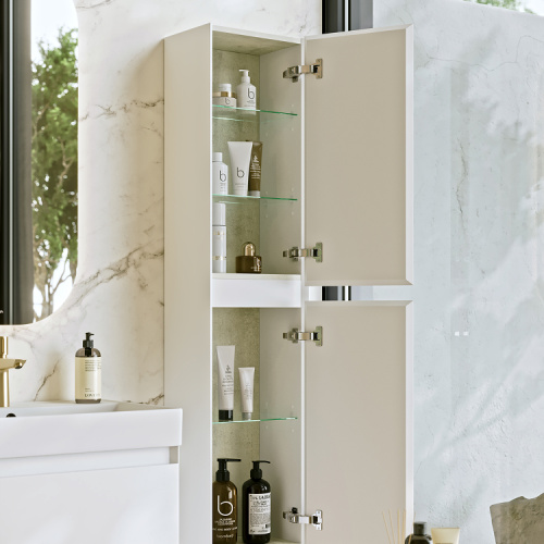 Шкаф-пенал Aqwella Y GE0535WM 35х25х150 подвесной - фото 3