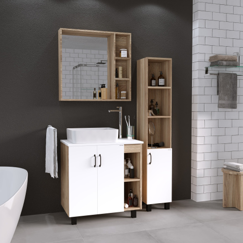 Столешница Grossman Флай 508001 77х44 накладная цвет белый - фото 3