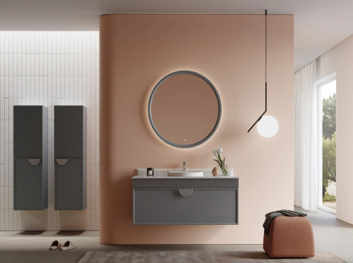 Тумба с раковиной Orka Molino 5004667 102х55х53 цвет антрацит матовый - фото 2