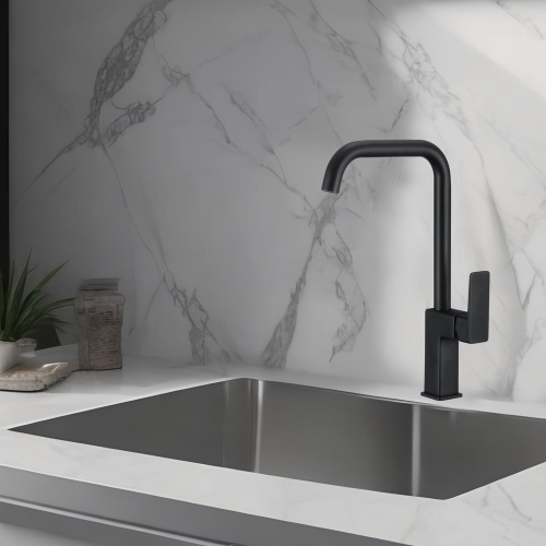 Смеситель для кухни WesnaArt Narcis NAR06-150BL-25432 на мойку черный - фото 3