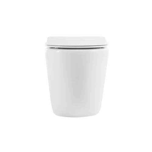 Чаша унитаза приставная BelBagno SFERA-R BB2141CBR цвет белый без сиденья безободковая каскадный смыв - фото 5