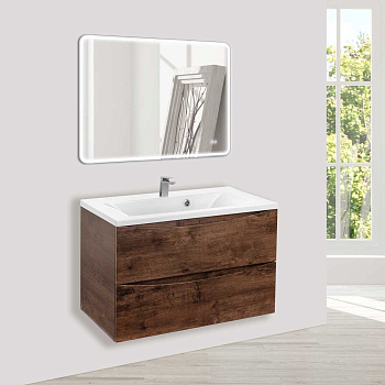 Тумба под раковину Vincea Mia VMC-2MA750RW 74х50х44 подвесная цвет коричневый