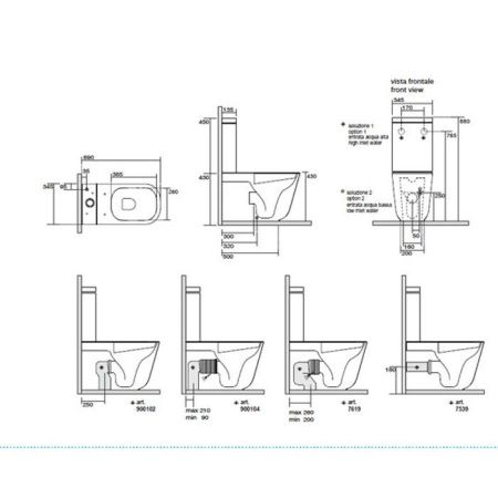Бачок для унитаза Kerasan Aquatech 378131