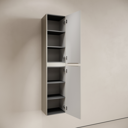 Шкаф-пенал Sancos CODE PCD35GP 35х35х165 подвесной цвет серый - фото 4