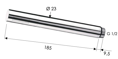 Душевая лейка Daniel A435S округлая - фото 2