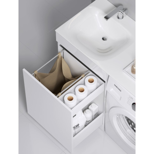 Тумба под раковину Aqwella Y FOR0105KL 54х49х87 напольная цвет белый - фото 5