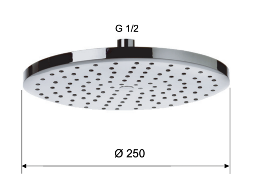 Верхний душ Remer 356MD25X хром - фото 2