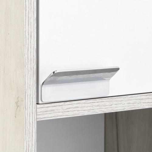 Шкаф Aquaton Флай 1A237903FAX1R 35х24х91 подвесной цвет дуб светлый - фото 3