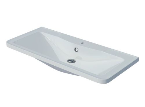 Раковина из искусственного камня Madera Адель 4627173210256 90х50 накладная цвет белый - фото 2
