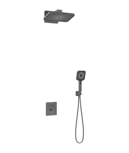 Душевая система Vincea Inspire VSFW-3I21MT4GM встраиваемая в стену с термостатом - фото 2