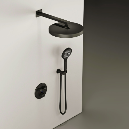 Душевая система Sancos Space SC3006MB встраиваемая в стену - фото 3