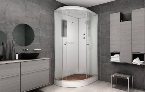 Душевая кабина AvaCan D012SREL 120х90 асимметричная с крышей ориентация правая - фото 3