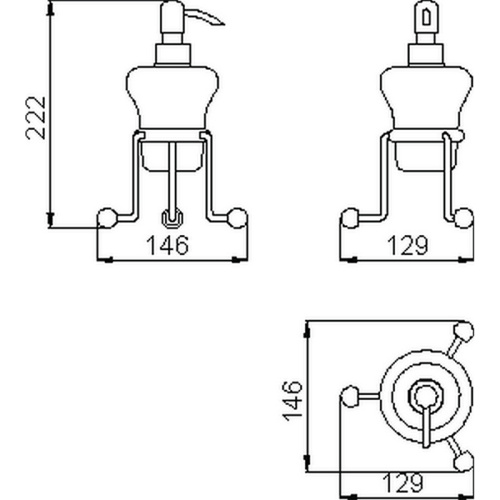 Дозатор Cisal Croisette 4030.01H.CR - фото 2