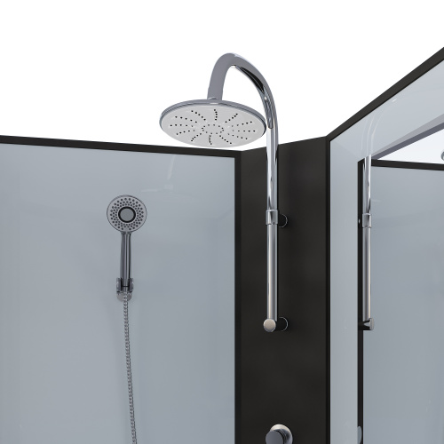 Душевая кабина Niagara Classic 67071414BKTG 80х80 четверть круга без крыши ориентация универсальная - фото 4