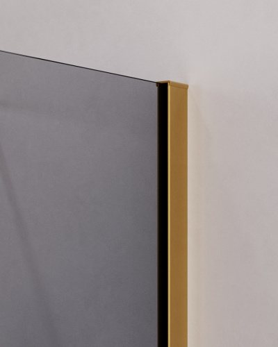 Душевой уголок Cezares SLIDER SLIDER-AH-2-80/90-90/100-GRIGIO-BORO 80х90 стекло тонированное профиль золото брашированное без поддона - фото 2