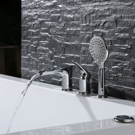 Смеситель LeMark Omega LM3145C на борт ванны хром
