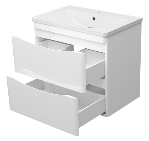 Тумба под раковину Misty Атлантик П-Атл-01070-011П2Я 69х45х61 подвесная - фото 4