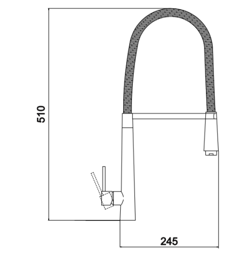 Смеситель для кухни Savol S-SUS6014 на мойку сатин - фото 2