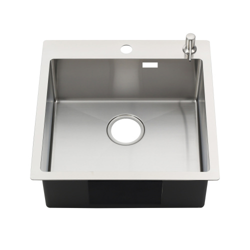 Кухонная мойка Melana ProfLine MLN-R5050HK+дозатор+коландер 50х50 цвет сатин поверхность матовая - фото 2