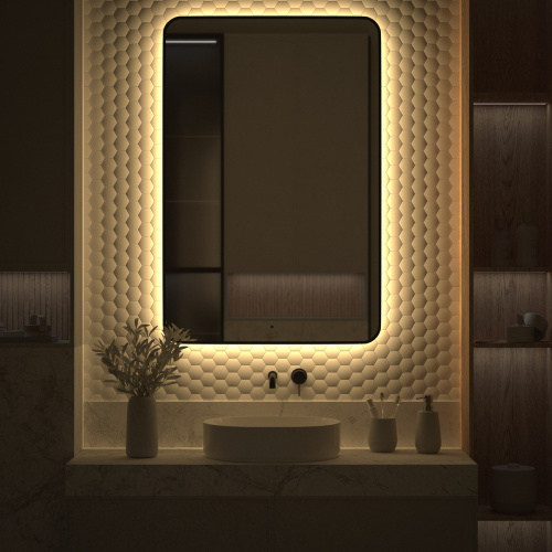 Зеркало в ванную Defesto AURA DF 2980R 80х120 - фото 5