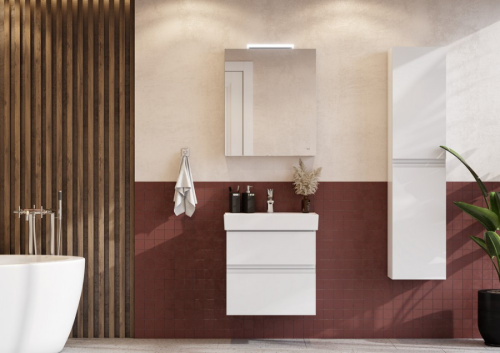 Зеркало-шкаф Roca Oleta A857646501 60х14х70 подвесной цвет белый матовый - фото 5