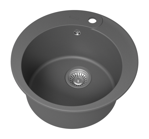 Кухонная мойка Misty Artemida ART-51-04 51х51 цвет серый - фото 3