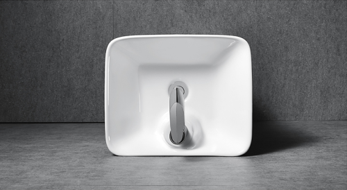 Раковина из сантехнического фарфора Cerutti SPA CT7830 43х36 напольная цвет белый 1 отверстие под смеситель - фото 5