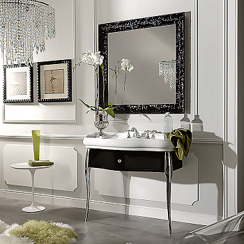 Раковина из сантехнического фарфора Kerasan Retro 105001*3 100х55 подвесная цвет белый 3 отверстия под смеситель