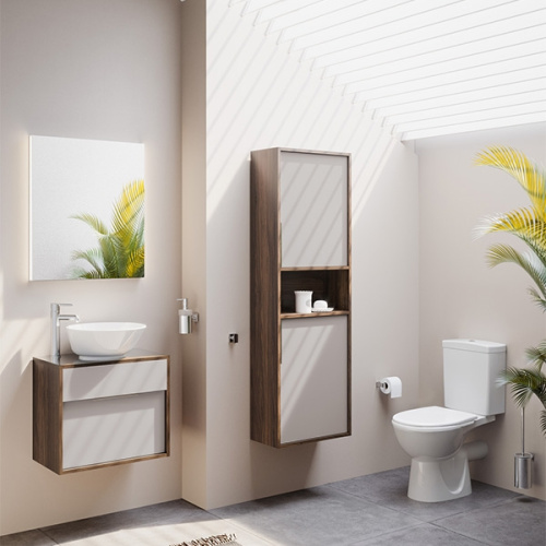 Унитаз напольный с бачком Vitra NORD 9845B099-7202 белый с сиденьем микролифт душевой смыв - фото 2