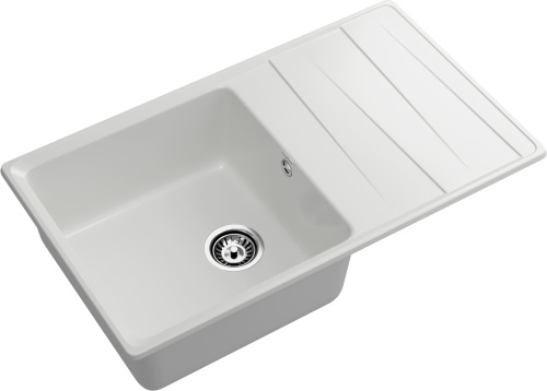Кухонная мойка Granfest Level LV-860L иней 86х50 цвет белый поверхность матовая - фото 2