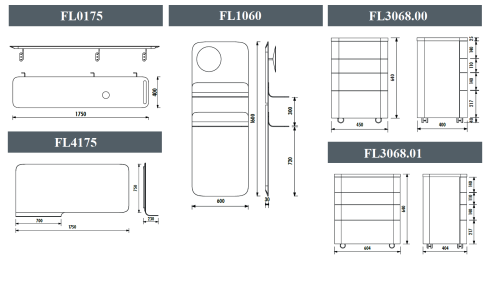Полка Creavit Foglia FL1060.00 60х3х160 подвесная цвет белый/коричневый - фото 2